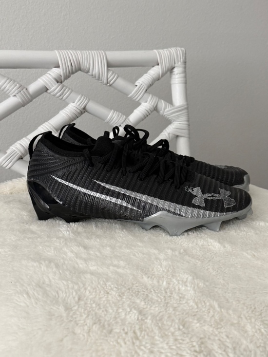 Under Armour Blur Pro Men’s Football Cleats Black Metallic Silver 10 New main image 3